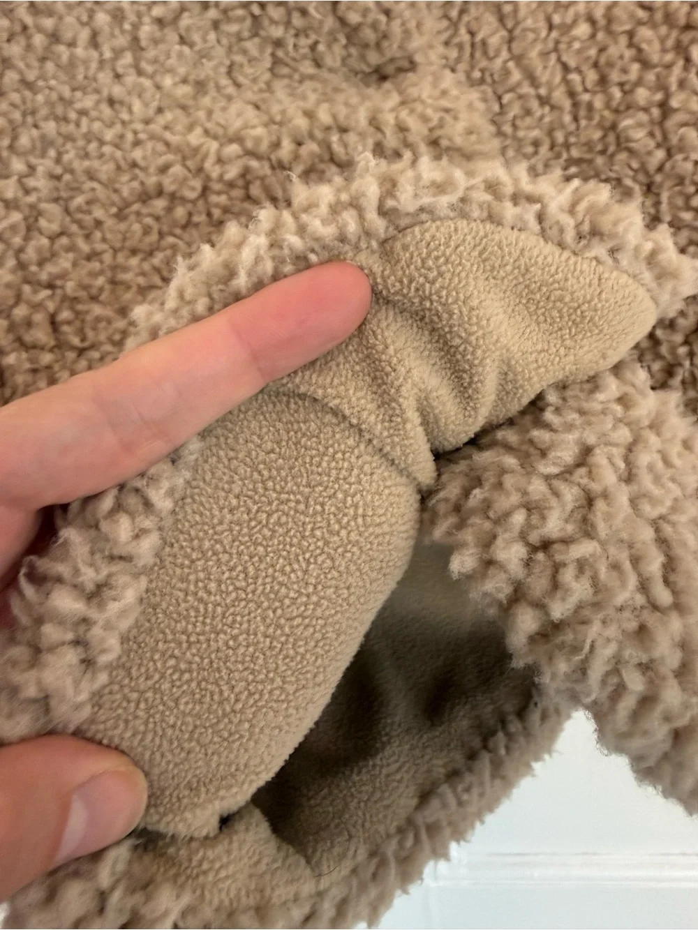 Kids Sherpa Button-Front Jacket - Taupe
